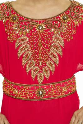 Pink Eid Kaftan Dress Moroccan Kaftan Dress 3