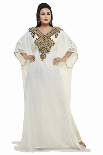 Off White Buy This Moroccan Jalabviya Takhita Var For Women Gown Dress