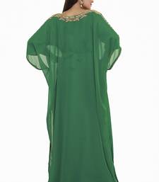 Bottle Green  Moroccan Kaftan Islamic Moroccan Jalabiya Dress