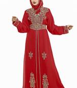 Red New Hand Embroidery Work By Al Mehraan Fashion For Women Gown