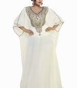 Off white Buy This Moroccan Jalabviya Takhita Var For Women Gown Dress