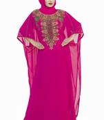 Pink Ethinc Women Arabic Elegant Lowest For Daily Use Kaftan
