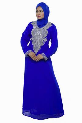 Royal blue Eid Kaftan Dress Moroccan Kaftan Dress 1