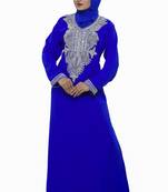 Royal blue Eid Kaftan Dress Moroccan Kaftan Dress