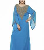 Phirozy New Modern Moroccan Arabic Eid Kaftan Dress For Women Gown