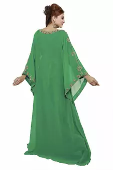 Green Eid Kaftan Dress Moroccan Kaftan Dress