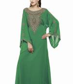 Green Eid Kaftan Dress Moroccan Kaftan Dress