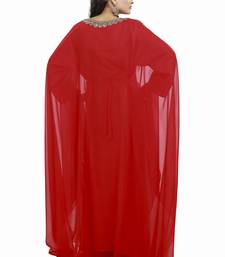 Red  Moroccan Kaftan Islamic Moroccan Jalabiya Dress