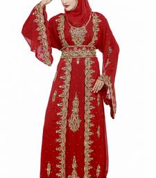 Red Eid Kaftan Dress Moroccan Kaftan Dress