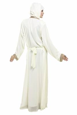 Off White Buy This Moroccan Jalabviya Takhita Var For Women Gown Dress 2