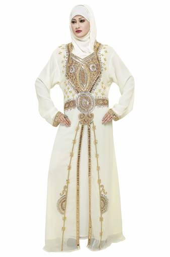 Off White Buy This Moroccan Jalabviya Takhita Var For Women Gown Dress
