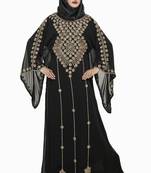 Black Morocan Arabic Islamic Kaftan Dress