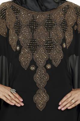 Black Eid Kaftan Dress Moroccan Kaftan Dress 3