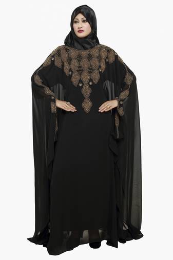 Black Eid Kaftan Dress Moroccan Kaftan Dress