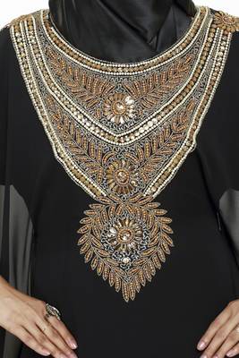 Black Buy This Moroccan Jalabviya Takhita Var For Women Gown Dress 3