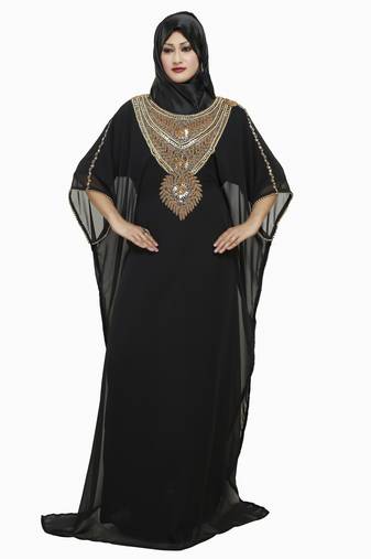 Black Buy This Moroccan Jalabviya Takhita Var For Women Gown Dress