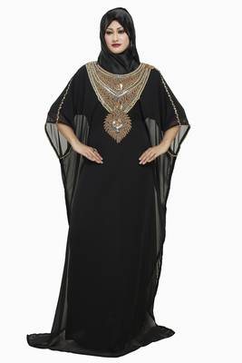 Black Buy This Moroccan Jalabviya Takhita Var For Women Gown Dress 1