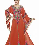 Tomato New Moroccan Arabic Islamic Party Wear Party Dress For Women