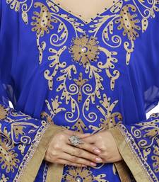 Royal blue Beautiful Moroccan Islamic Wedding Gown Party Wear Gown For Women