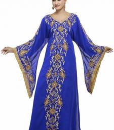 Royal blue Beautiful Moroccan Islamic Wedding Gown Party Wear Gown For Women