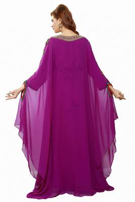 Purple Eid Kaftan Dress Moroccan Kaftan Dress 2