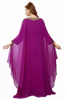 Purple Eid Kaftan Dress Moroccan Kaftan Dress