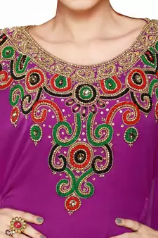 Purple Eid Kaftan Dress Moroccan Kaftan Dress