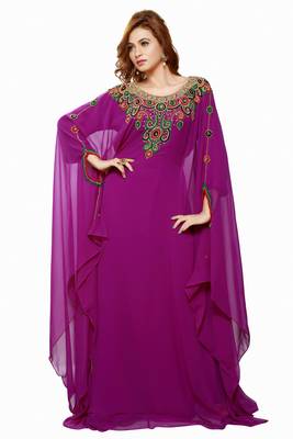 Purple Eid Kaftan Dress Moroccan Kaftan Dress 1