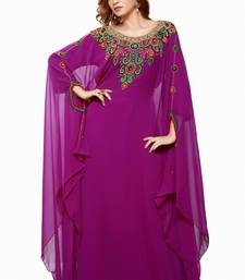Purple Eid Kaftan Dress Moroccan Kaftan Dress