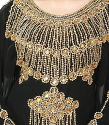 Black Modern Islamic Arabic Kaftan Dress For Weddin Gown Party Wear Dress