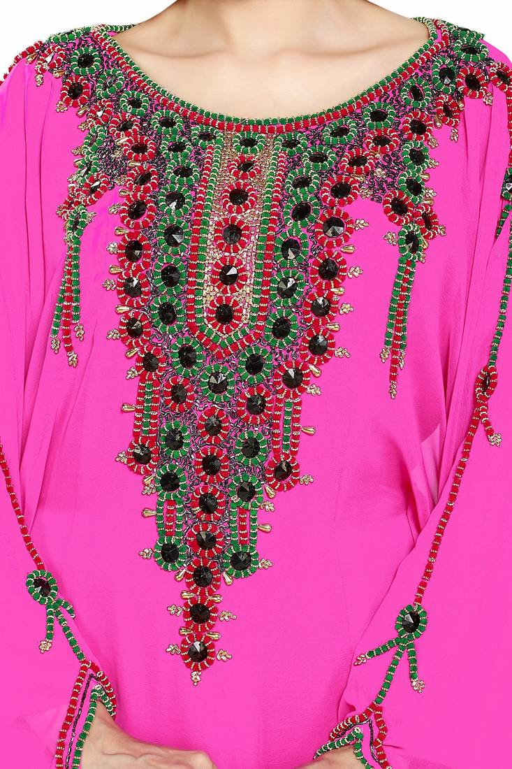 Pink New Hand Embroidery Work By Al Mehraan Fashion For Women Gown