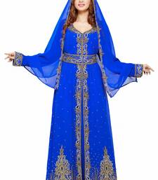 Royal blue Eid Kaftan Dress Moroccan Kaftan Dress