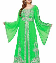 Green New Hand Embroidery Work By Al Mehraan Fashion For Women Gown