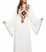 Off white Buy This Moroccan Jalabviya Takhita Var For Women Gown Dress