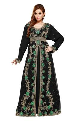 Black Ethinc Women Arabic Elegant Lowest For Daily Use Kaftan 1