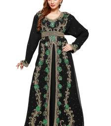 Black Ethinc Women Arabic Elegant Lowest For Daily Use Kaftan