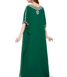 Green Beautiful Moroccan Islamic Wedding Gown Party Wear Gown For Women