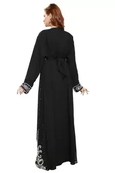 Black Morocan Arabic Islamic Kaftan Dress