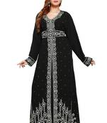 Black Morocan Arabic Islamic Kaftan Dress