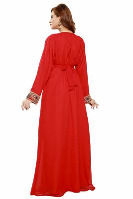 Red Eid Kaftan Dress Moroccan Kaftan Dress 2