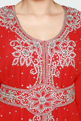 Red Get This Modern Kaftan At Ramadan Arabic Kaftan Dres 3