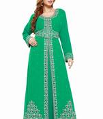 Green Buy This Moroccan Jalabviya Takhita Var For Women Gown Dress