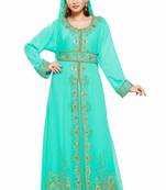 Phirozy New Modern Moroccan Arabic Eid Kaftan Dress For Women Gown