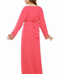 Tomato Morocan Arabic Islamic Kaftan Dress