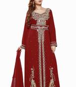 Maroon Buy This Moroccan Jalabviya Takhita Var For Women Gown Dress