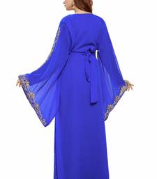 Royal blue  Moroccan Kaftan Islamic Moroccan Jalabiya Dress