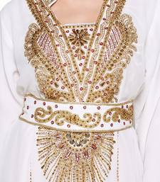 Inner Cream Jacket Red  New Moroccan Arabic Islamic Party Wear Party Dress For Women