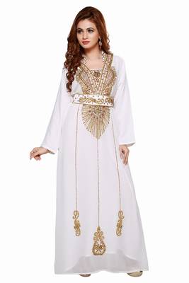 Inner Cream Jacket Red  New Moroccan Arabic Islamic Party Wear Party Dress For Women 3