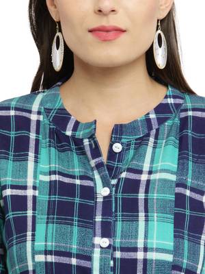 Indibelle Green woven rayon kurti with trouser 2