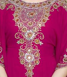 Wine Beautiful Moroccan Islamic Wedding Gown Party Wear Gown For Women